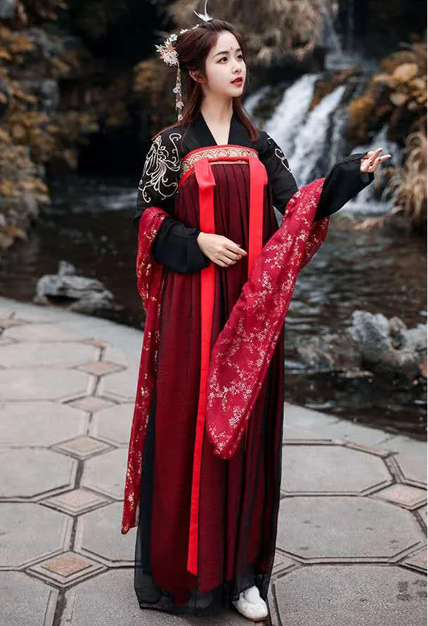 Волшебный Древний китайский костюм для женщин с вышивкой девочек Китайская