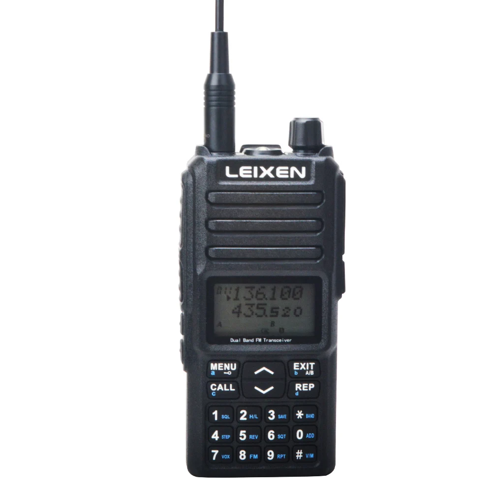 real 10 20km walkie talkie leixen uv 25d uhf vhf dual band dual ptt dual reception 20w high power fm vox radio with torch free global shipping