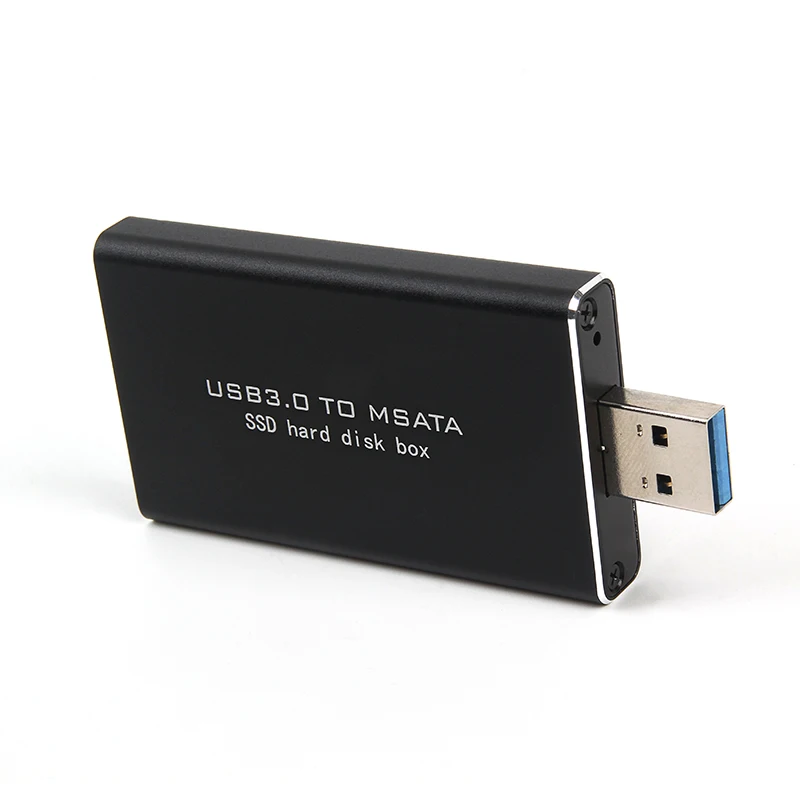 MSATA к USB 5 Гбит/с 3 0 mSATA SSD корпус USB3.0 чехол для жесткого диска адаптер M2 Внешний HDD