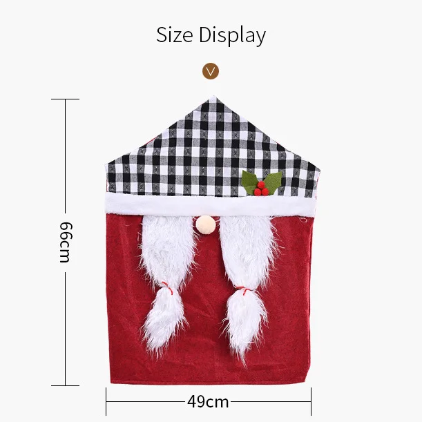 

Chair Cover Dining Seat Cover Anti-Dirty House Decoration Christmas for Party Decor New Year Party Supplies