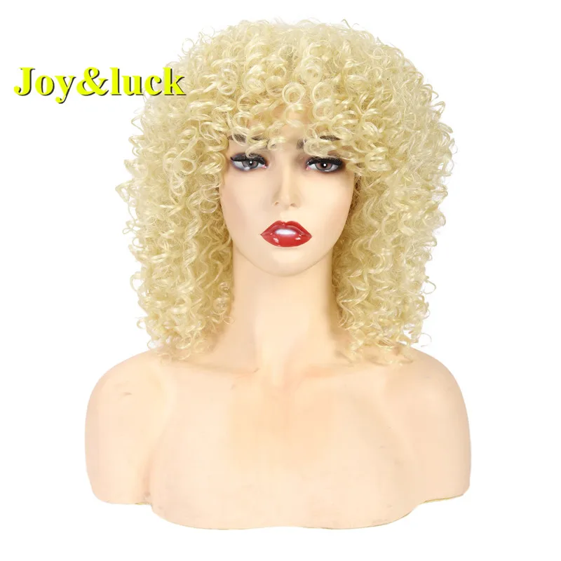 

Joy & luck короткий парик афро кудрявый Culry 613 блонд синтетические парики для женщин бордовый полный парик с челкой парик для волос Косплей или на каждый день