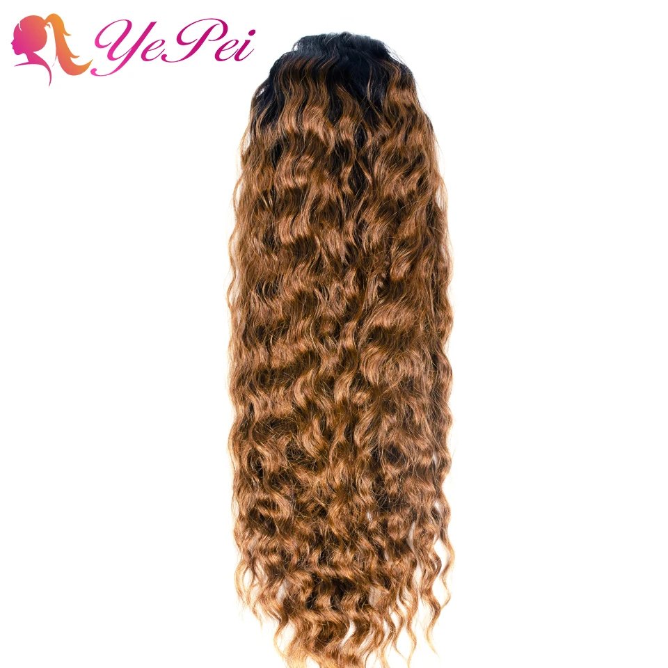 Волнистые человеческие волосы на шнурке бразильские афро-волосы для наращивания