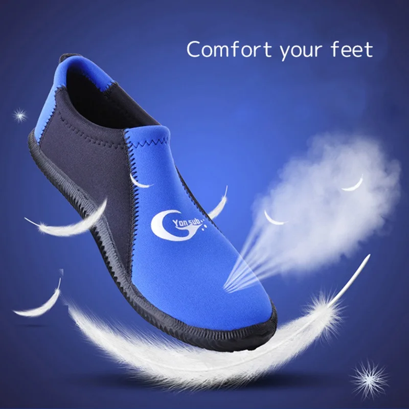 

Ultra-Light Keep Warm Nylon Diving Shoes Water Sport Swimming Shoes Beach Swim Pool Blue Amphibious Quick Dry Skid Shoes