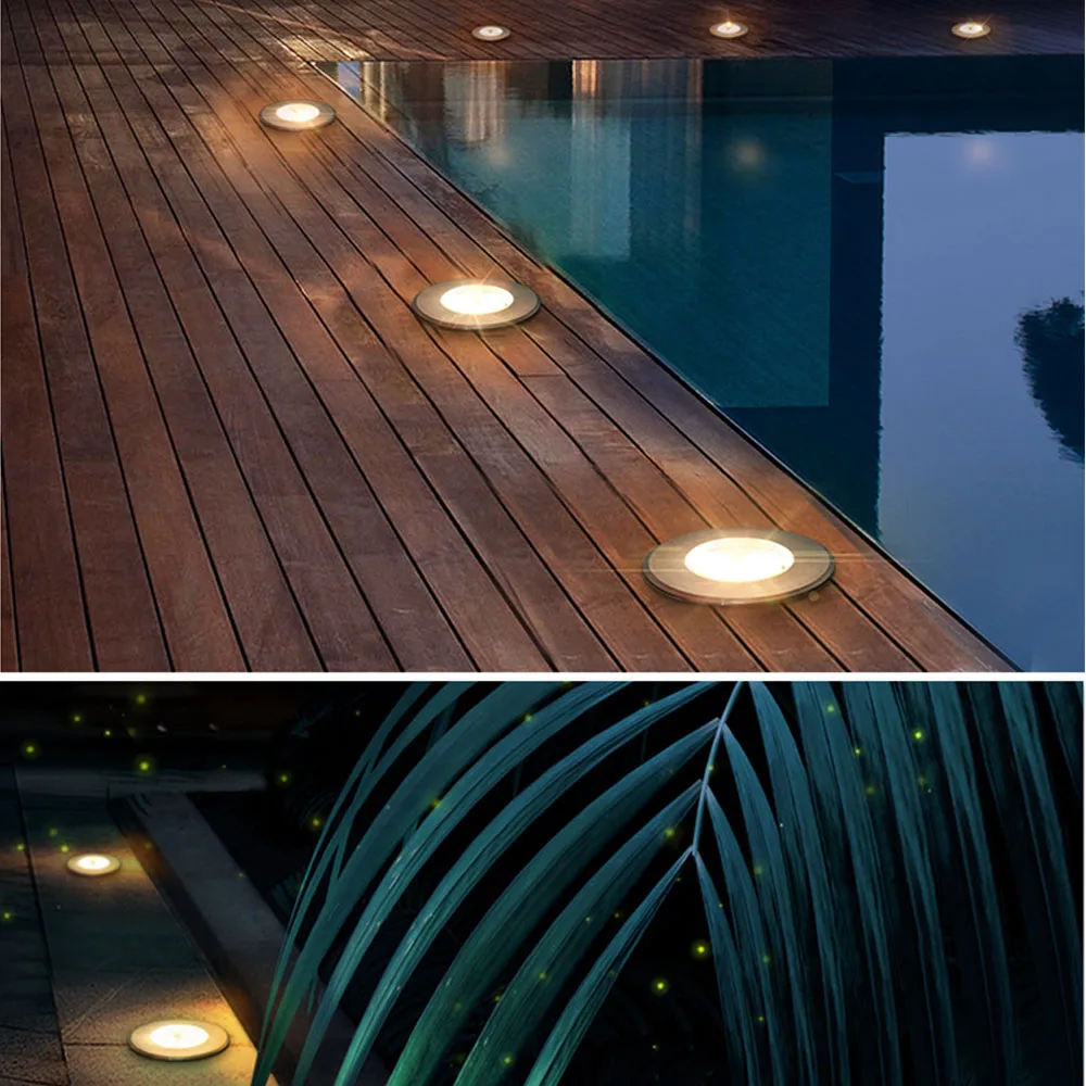 IP68 светодиодный подземный светильник с дистанционным управлением AC110V 220V3W 5W 6W 7W 9W