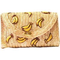 2021 new fashion cherry bananas straw messenger bags woven day clutch flap bag beach package crossbody chain bags