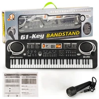 61 keys music electronic digital keyboard electric organ children great gifts with microphone musical instrument top quality