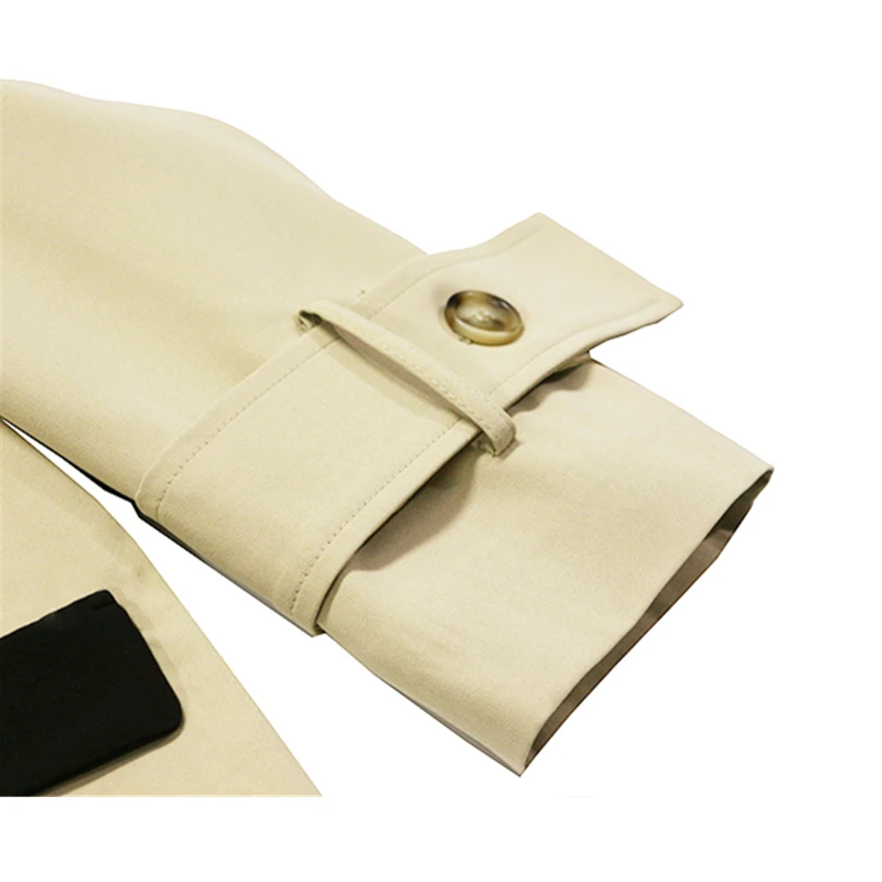 Весенне-осенний длинный Тренч женское неравномерное тонкое ветровка свободное