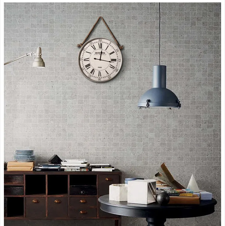 Американские ретро настенные часы металлические подвесные в бар кафе украшения