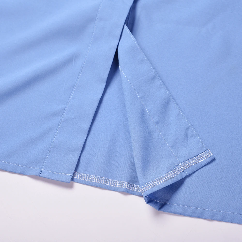 

Short Sleeve V Neck Summer Clothes For Women Dress 2021 Solid Color Casual Mid-Calf Single Breasted Pink Vestidos High Quality