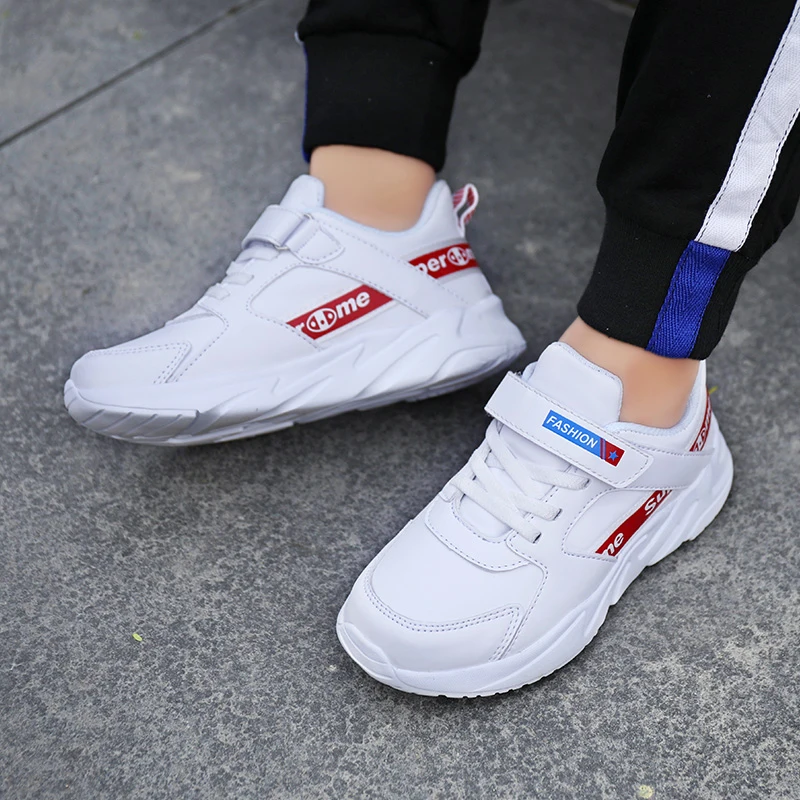 Autumn and winter leather sneakers cheap boys shoes casual shoes