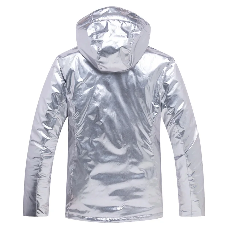 Женская и мужская блестящая лыжная куртка одинарный двойной сноуборд костюм для