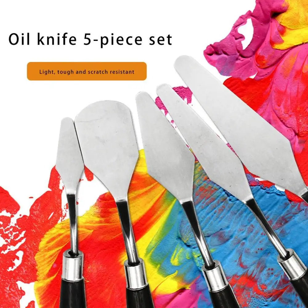 5 шт. профессиональный набор шпателей палитра ножи для живописи маслом