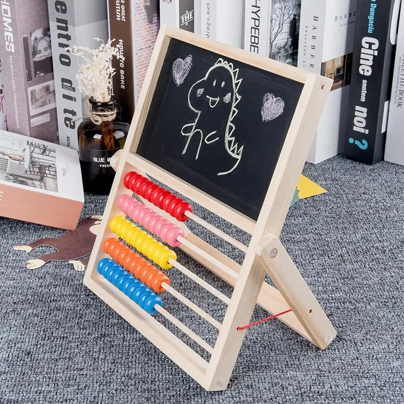

Wooden Montessori Mathematics Abacus Learning Frame Educational Toys Counting Cognition Tangram Puzzle Drawing Board Math Toys