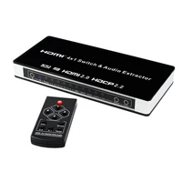 4k 60hz hdmi switcher audio extractor hdmi 2 0 switcher 4 in 1 hdmi out toslink stereo rca audio out for ps34 camera dvd to tv