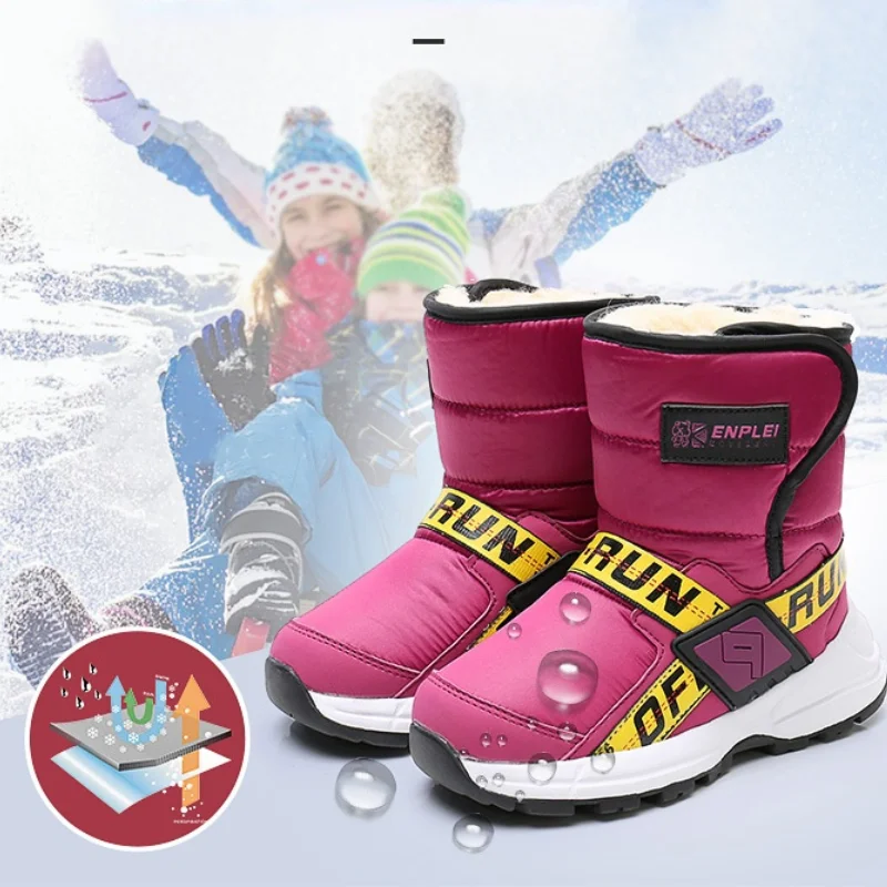 Enlarge Toddler Boots New Winter Kids Boots for Girls Comfortable Keep Warm Snow Boots Girls Children Boots Girls Shoes Chaussure Enfant