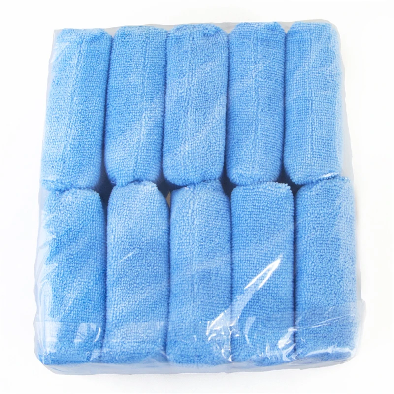 

Premium Grade Microfiber Applicators Blue Sponges Cleaning Cloths 12*8*4cm Car Care Microfibre Wax Polishing 10Pieces/set