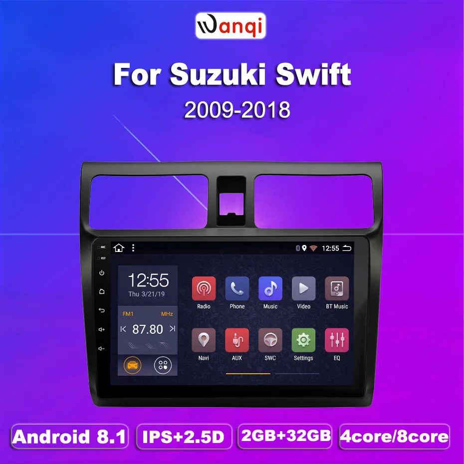 2G ram 32G rom 10 1 дюймов Android 8 full touch Автомобильная Мультимедийная система для Suzuki Swift
