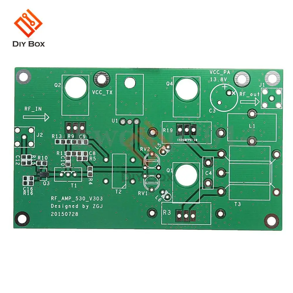 Модуль усилителя мощности SSB линейный 45 Вт DIY Kit CW FM HF Radio Transceiver Shortwave Receiver Sound on.