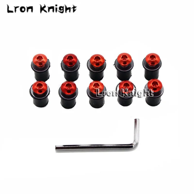 

Для HONDA cbr 600 rr/f4i/f4 vfr 800 steed 1000rr cb1000r crf250l болты для лобового стекла мотоцикла комплект винтовых крепежных гаек M5 5 мм 10 шт.