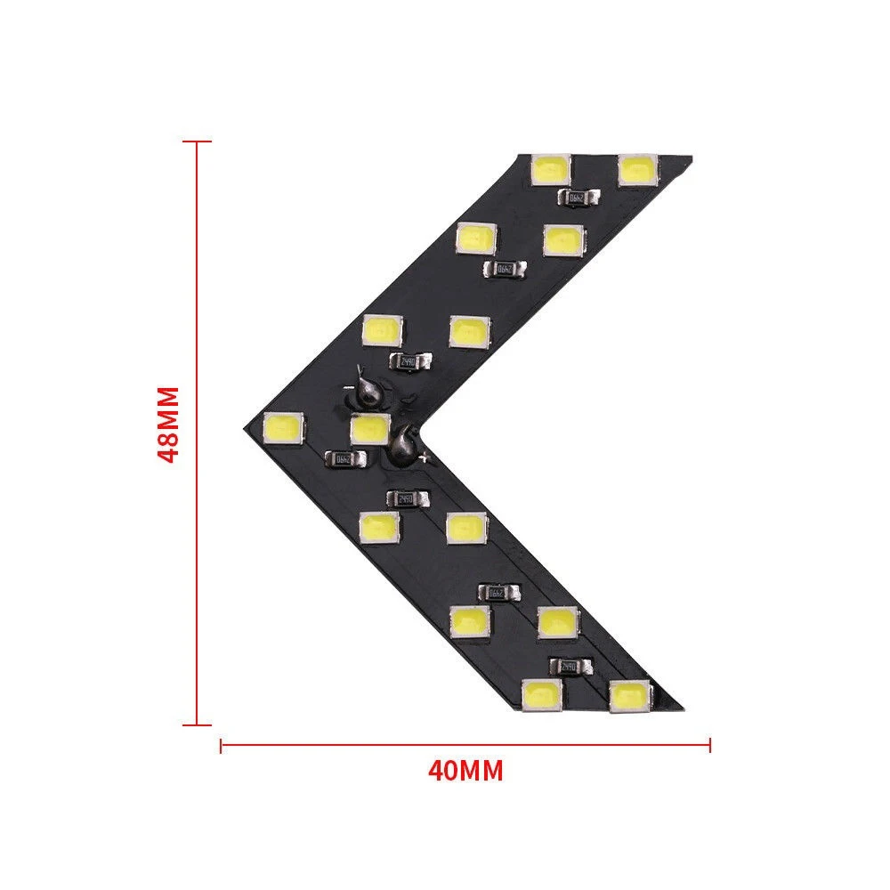 2 шт./компл. 14SMD светодиодная Стрелка Панель для автомобиля заднего вида Индикатор для зеркала указатель поворота Автомобильный светодиодный зеркало заднего вида автомобиля аксессуары