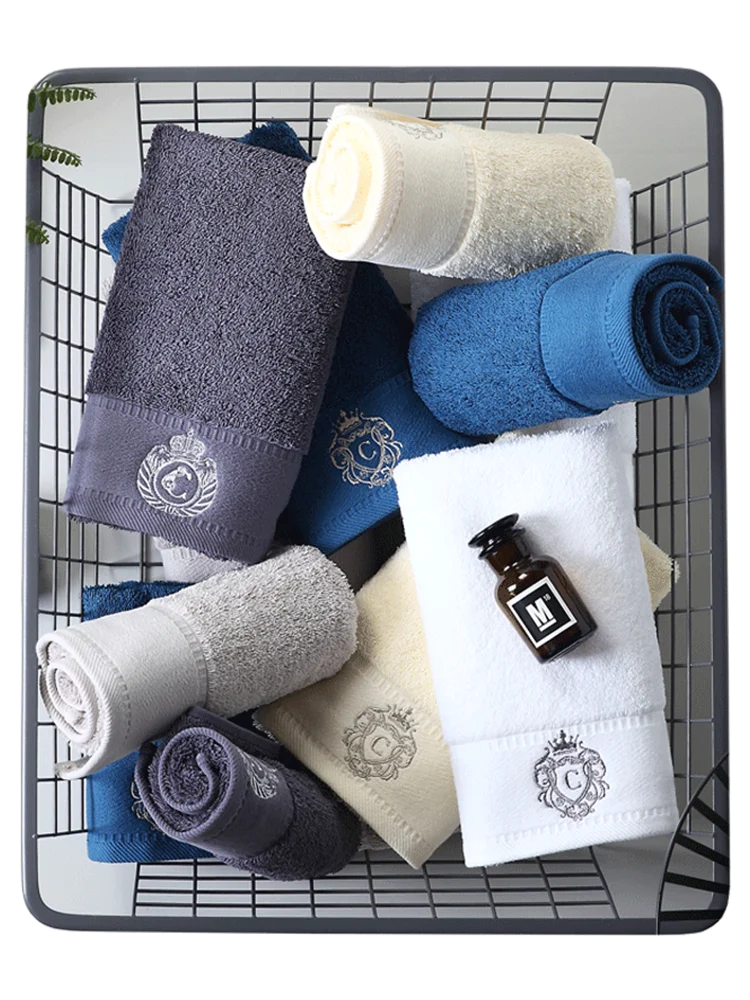 Роскошное белое полотенце для лица отеля толстое Мягкое хлопковое из