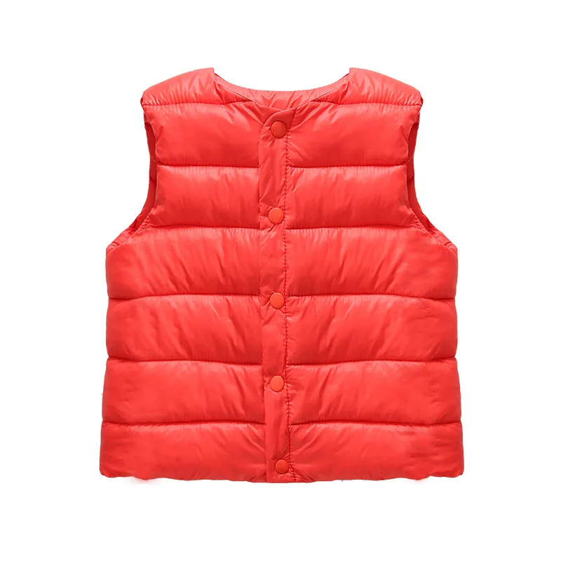 Модный хлопковый осенне зимний жилет для маленьких мальчиков и девочек Детский