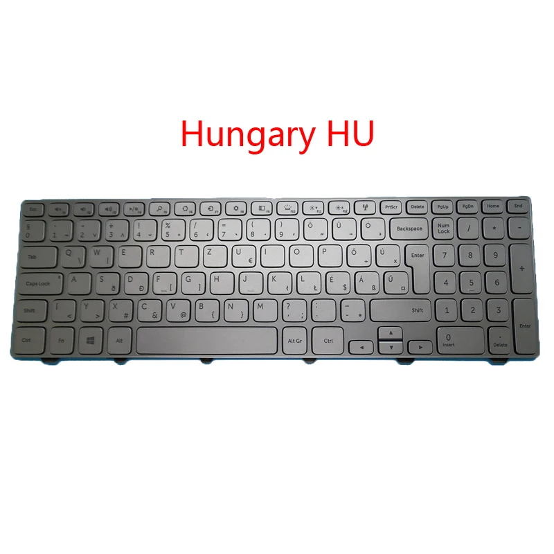Клавиатура для ноутбука DELL Inspiron 15 7000 7537 HB Иврит греческая Венгерская Ху