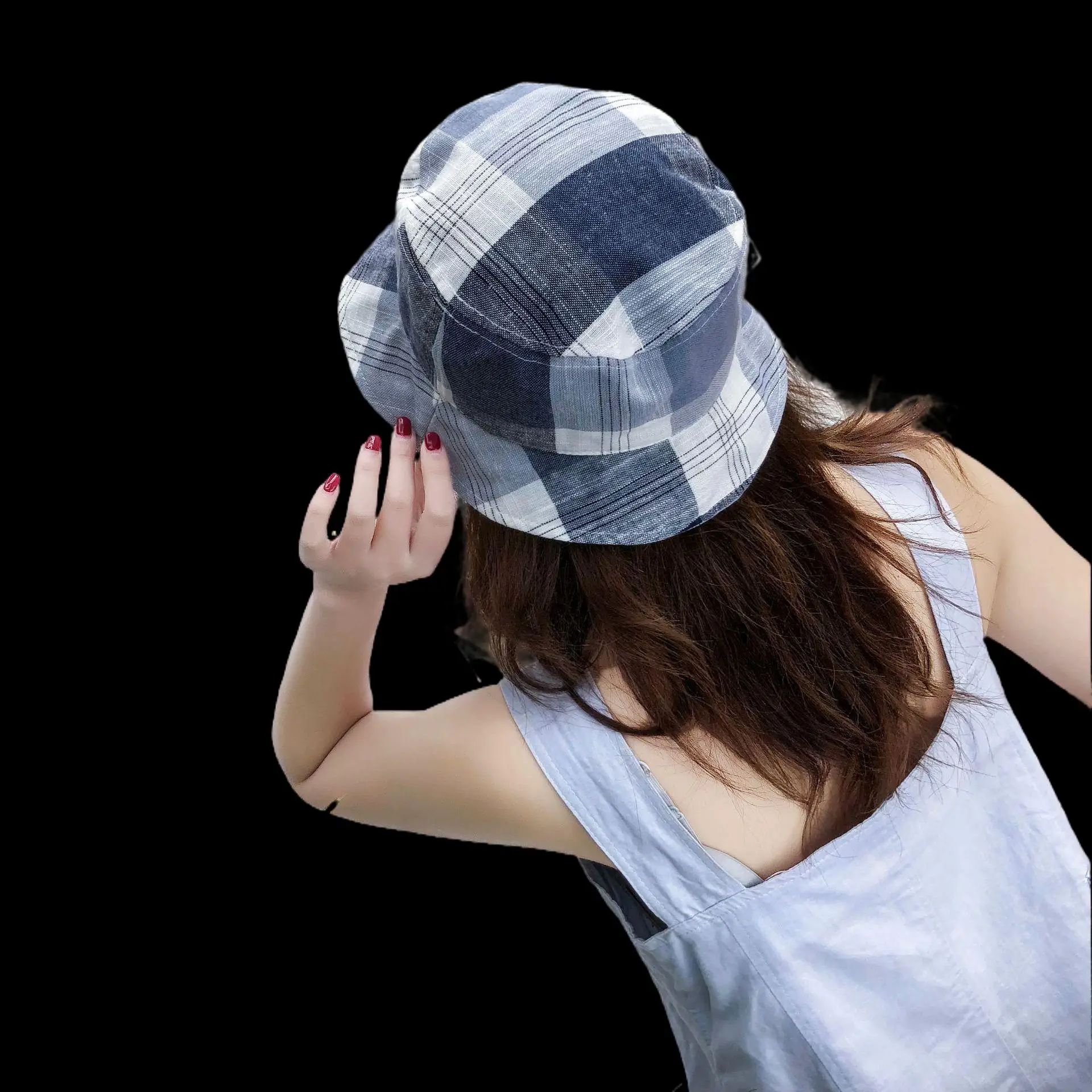 New fisherman hat fashion summer ladies sun hat tide letter printing wild basin hat hip hop bucket hat General