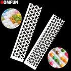 HOMFUN DIY искусственная линейка для рисования, квадратная, круглая, сверло, бриллиант, нержавеющая сталь