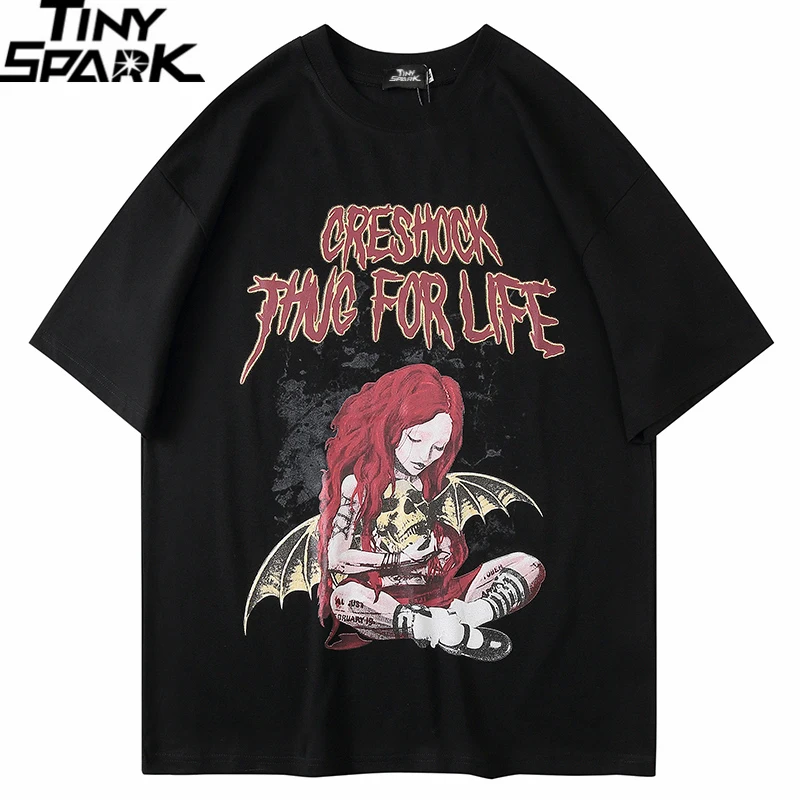2020 Мужская футболка хип хоп уличный сверхразмерный стиль с принтом черепа для