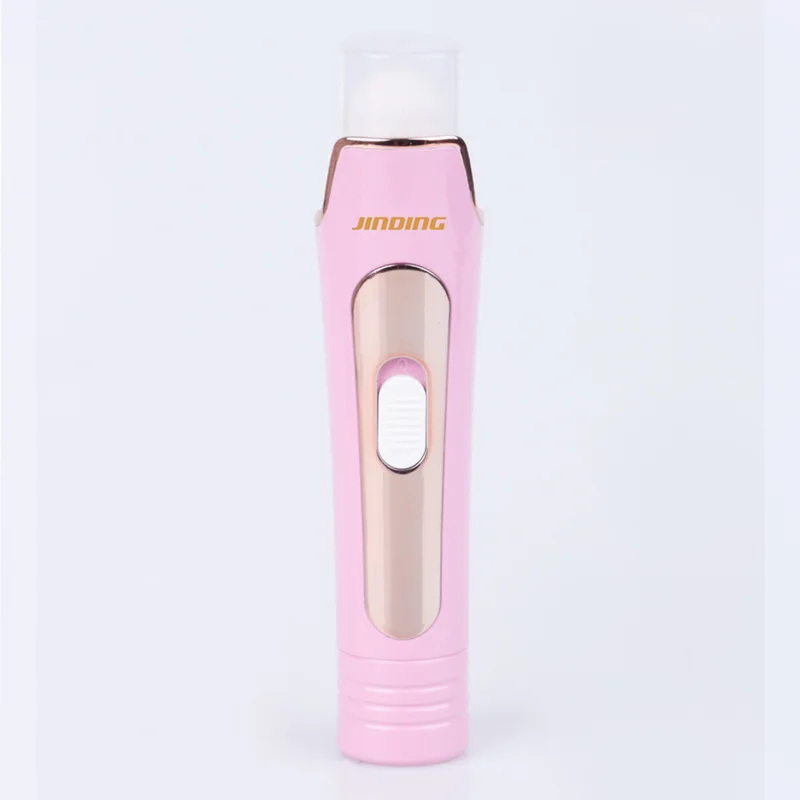Manicure Tool pink Women Epilator 3 In 1 Lady Shaver Painless USB Charge For Total Face And Body Hair Eyebrow Trimmer - Цвет: Manicure Tool pink