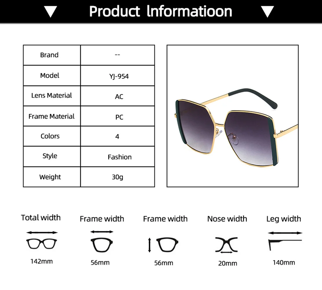 

Trendy Oversized Square Sunglasses Women Personlity Fashion Sexy Thin Border Tinted Color Lens UV Retro Glasses Shades For Lady