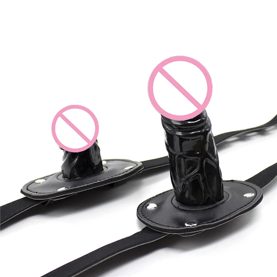 CamaTech из искусственной кожи Силиконовые анальные затычки ремень на кляп в виде