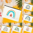 Радуга учитель принт Портативный кабель цифровой USB сумки для хранения Организатор гаджеты Зарядное устройство косметичка чехол сумка для карандашей, лучший подарок