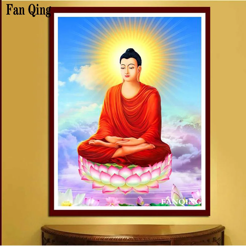 

5D DIY Алмазная картина полностью квадратная/круглая Алмазная вышивка с Буддой рукоделие картина Стразы значок алмазной мозаики распродажа