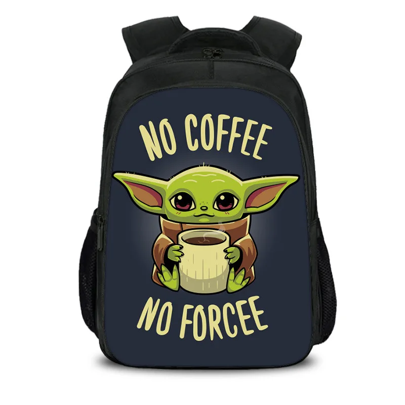 Детская сумка Йоды мандало 40 см большая вместительность двухэтажная