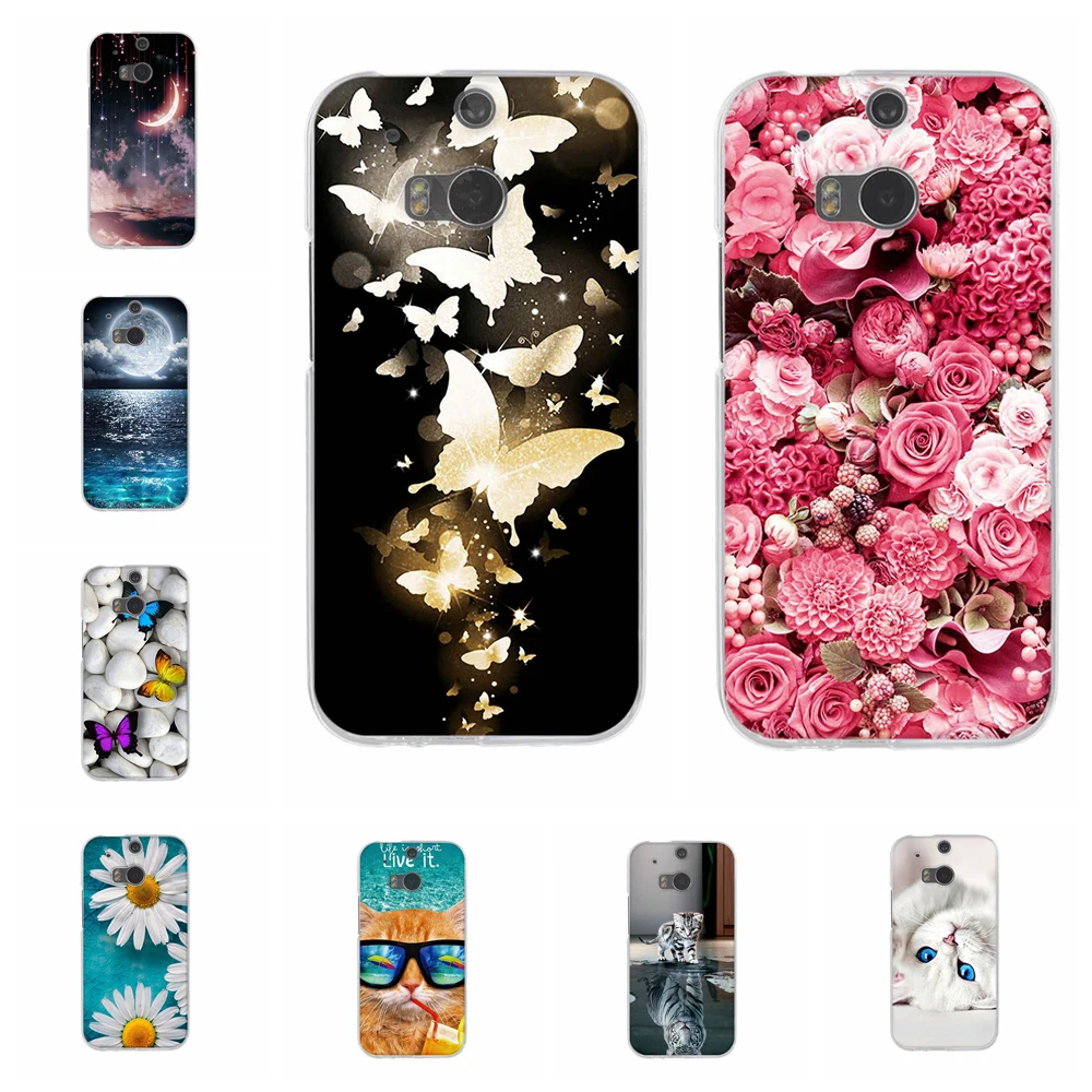 Чехол для htc One M8 M8s, чехол, мягкий чехол из ТПУ с узором для htc One M8 M8s, силиконовый чехол для htc One M8, защитные оболочки