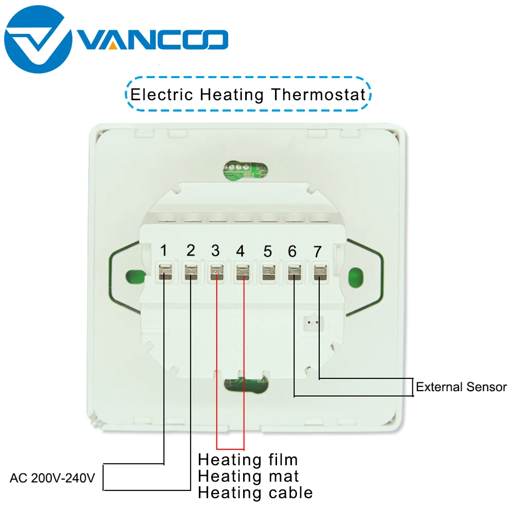 

Vancoo Wifi Thermostat 220V Temperature Controller LCD Display Digital Smart Thermoregulator Electrical thermostat Warm Floor