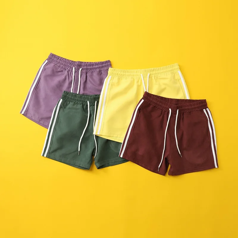 Шорты мужские домашние в полоску повседневные Модные Джоггеры Корейском стиле