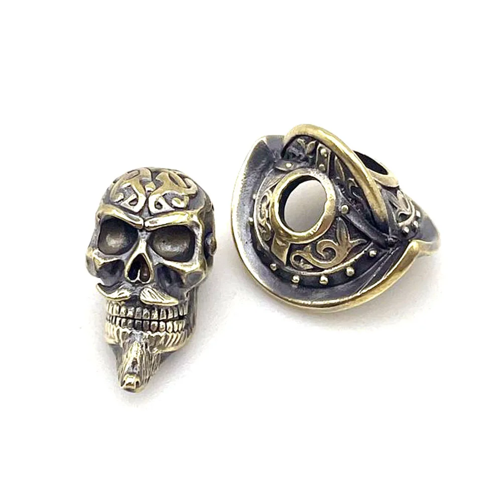 

Brass Viking Knife Beads Outdoors EDC DIY Wear Tools Paracord Personality Lanyard Pendants Key Rings Zipper Accessories Pearl