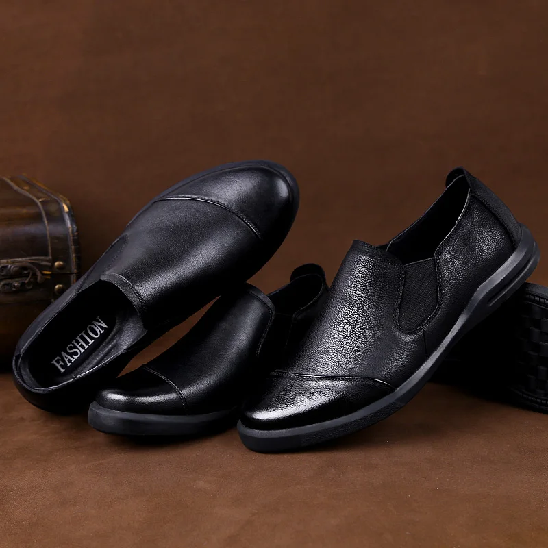 Men Business Formal Wear Hollow-out casual Shoes Breathable lace up oxfords Soft Bottom genuine Leather shoes men | Обувь