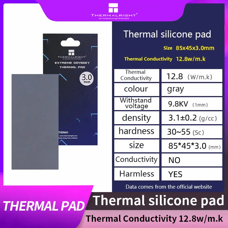 

Теплоотводящий силиконовый коврик ODYSSEY для отвода тепла, Непроводящий коврик для ЦП/ГП, графическая карта, тепловой коврик для водяного охл...