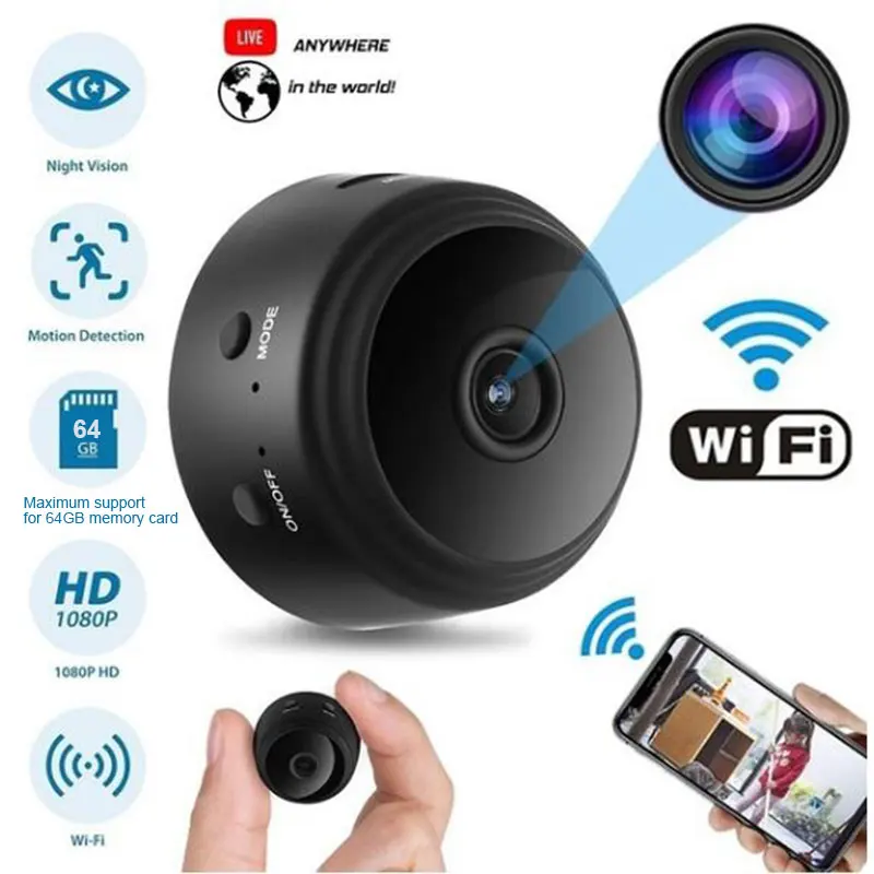 

Smart Wifi Camera Infrared Motion Detection DVR Mini HD 1080P Night Vision Camcorder Video Recorder Security Monitoring