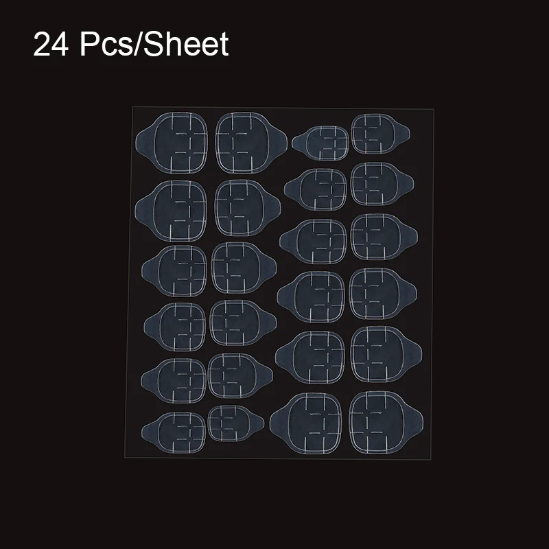 Nail Sticker-5 Sheet 24 шт./компл. многоразовые блестящие накладные ногти полное покрытие Пресс на нейл-арта поддельные расширение украшения искусственные накладные ногти - Color: Nail Sticker-5 Sheet