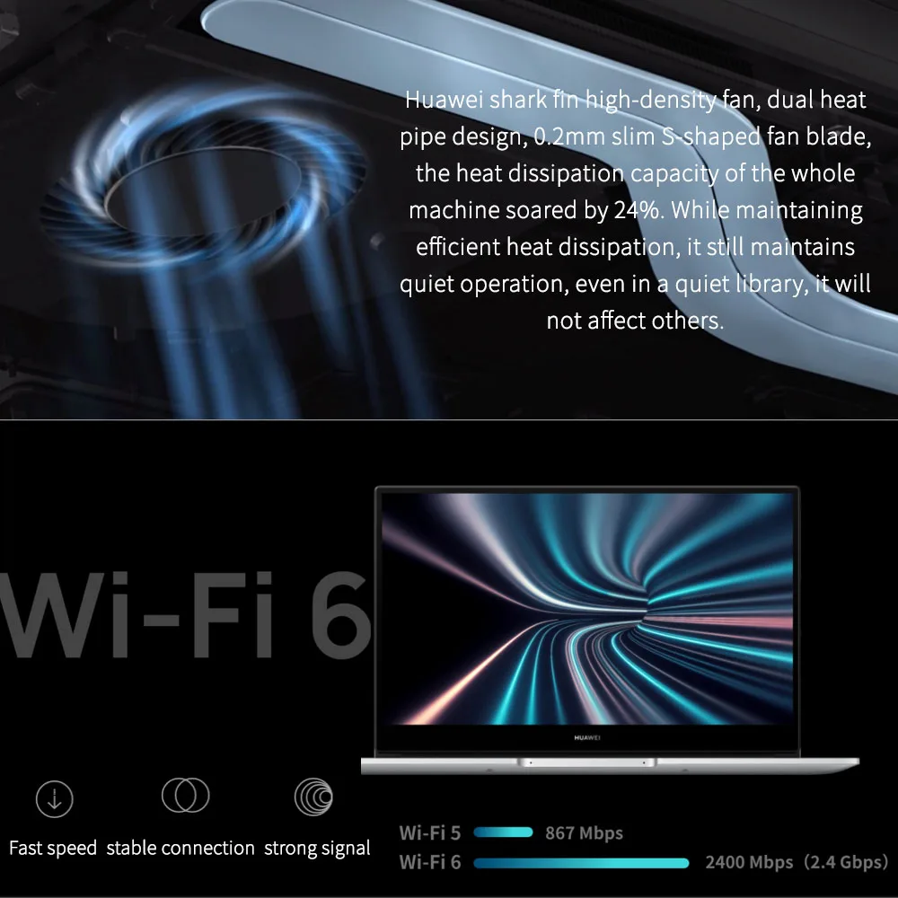 15 6 дюймовый ноутбук Huawei MateBook D 2021 Intel Core i5-1135G7/i7-1165G7 16 Гб ОЗУ 512 ГБ SSD GeForce MX450 Windows 10 Pro