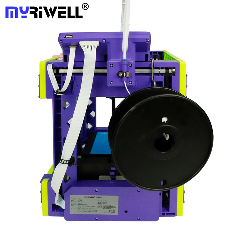 Миниатюрный 3D принтер Myriwell нить PLA FDM легко для начинающих фотография|3D принтеры| |