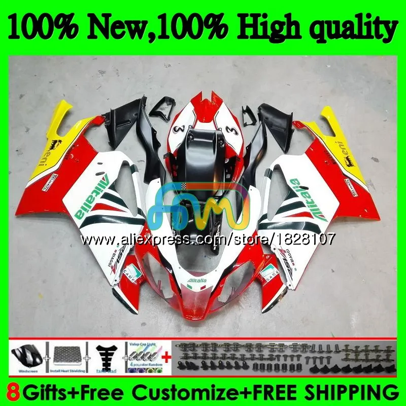 

RSV1000R For Aprilia RSV1000 R Mille Red white hot 03 04 05 06 55BS.5 RSV1000RR RSV 1000 R RR 1000R 2003 2004 2005 2006 Fairing