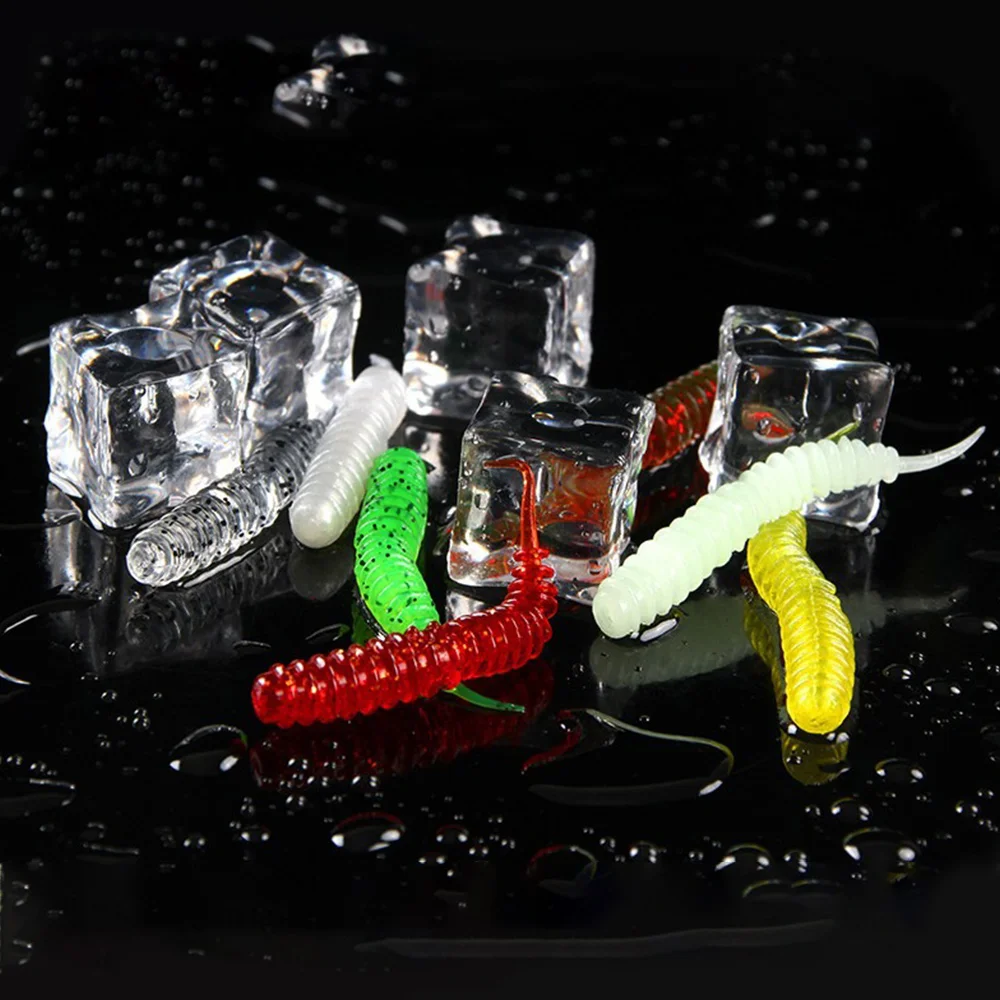 10 шт./лот рыболовные Силиконовые мягкие приманки 6 см 1 3 г спиральный хвост