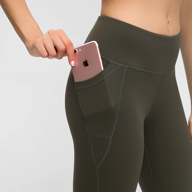 

TWTOPSE Naked-feel Fabric Sport Gym Tights Yoga Pants Women Calf Prints Squatproof Fitness Workout Legging with Side Pocket 2020