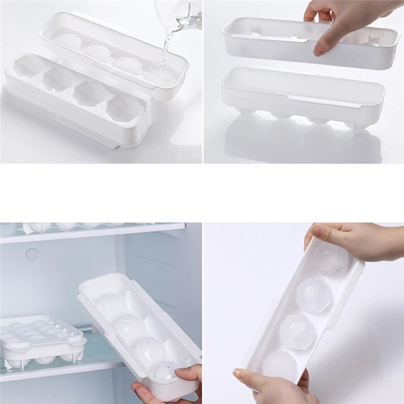 НОВАЯ безопасная пластиковая зеркальная форма для создания кубиков круглая